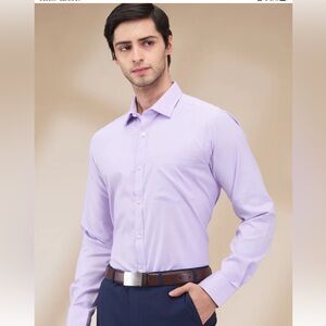 PARK Avenue Men's Lavender Dress Shirt. CUELLO 39 cm